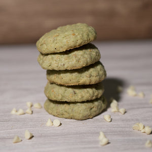 Matcha White chocolate and pistachio Lactation Cookies - milkingcowsg